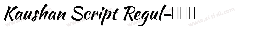 Kaushan Script Regul字体转换